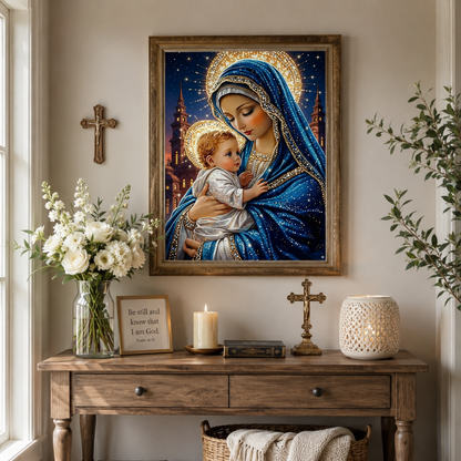 Madonna and Child Sacred Wall Art RW05-11.8"x 15.7&