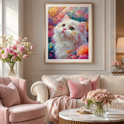 Rainy Day Kitten Wall Art DW26-11.8"x 15.7&
