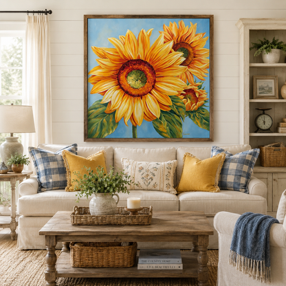 Sunflower Bloom Wall Art HH01—11.8&