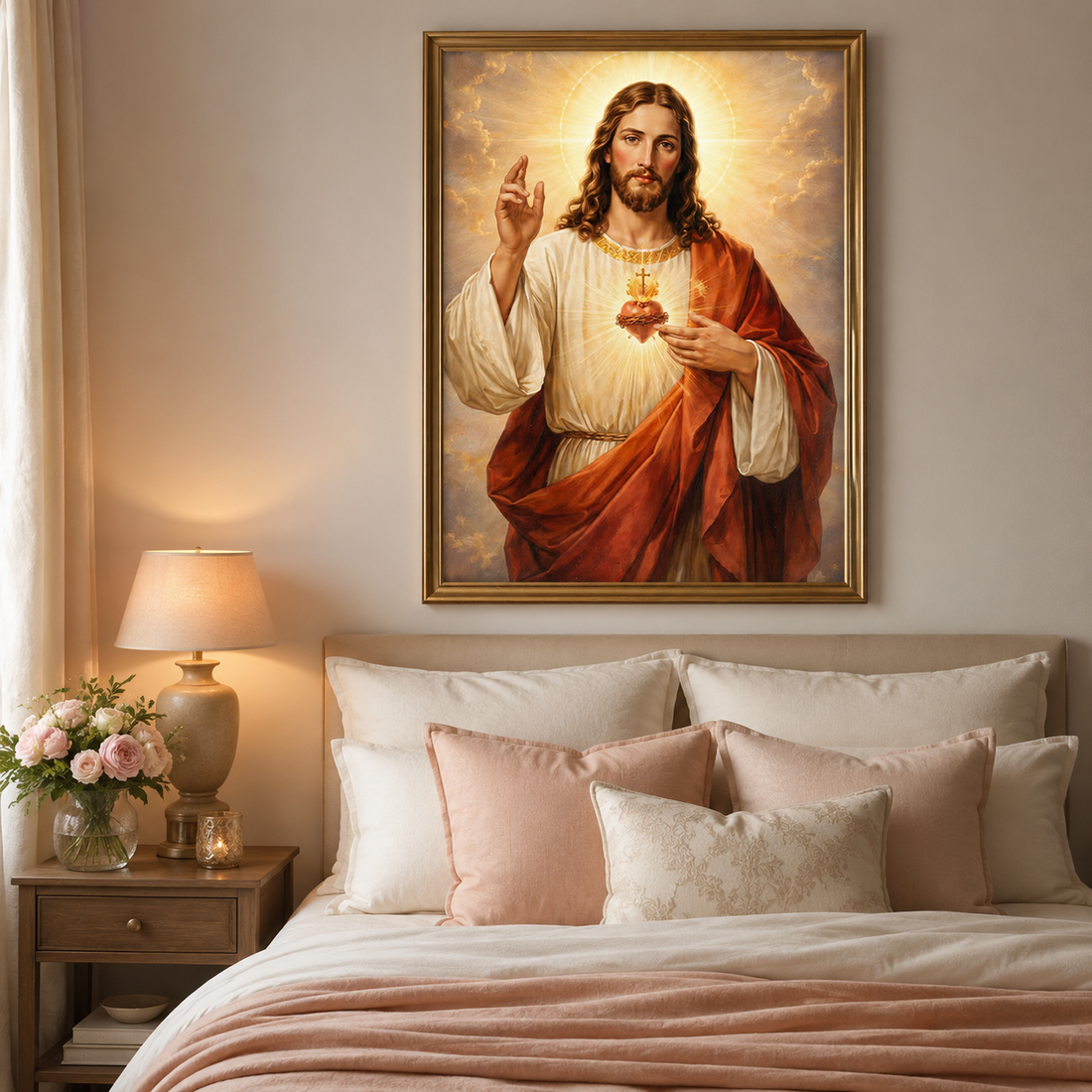 Sacred Heart Jesus Wall Art ZJ03-11.8"x 15.7&