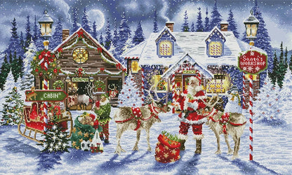 Christmas Winter Village Diamond Painting Kit-11.8" x 15.7"