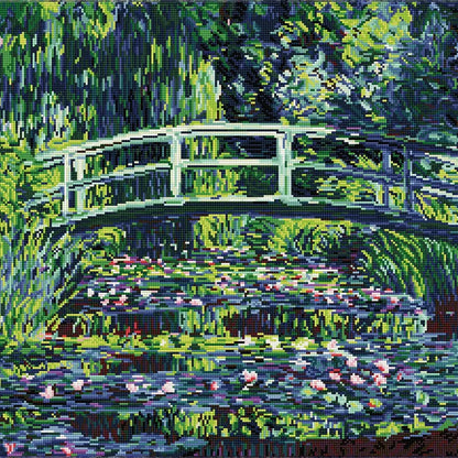 Impressionist Garden Reflections – 23.2" x 22.4"