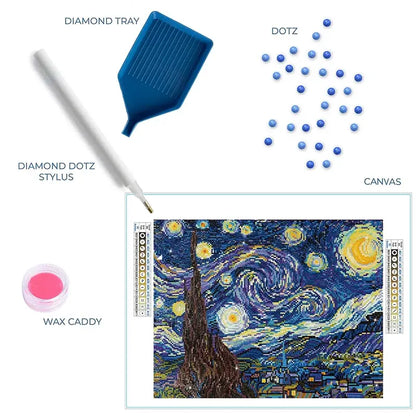 Van Gogh Starry Diamond Art 20×16in