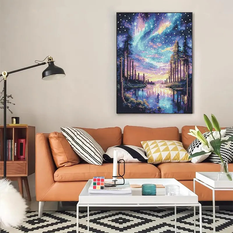 Celestial Aurora Reflections – 12.0" x 16.0"