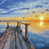 Golden Harbor Reflections – 28.0" x 18.5"