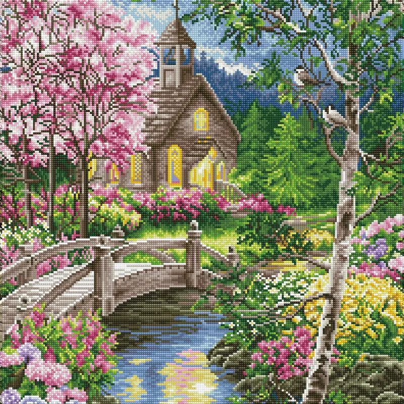 Blessed Garden Chapel – 22.1" x 28.0"