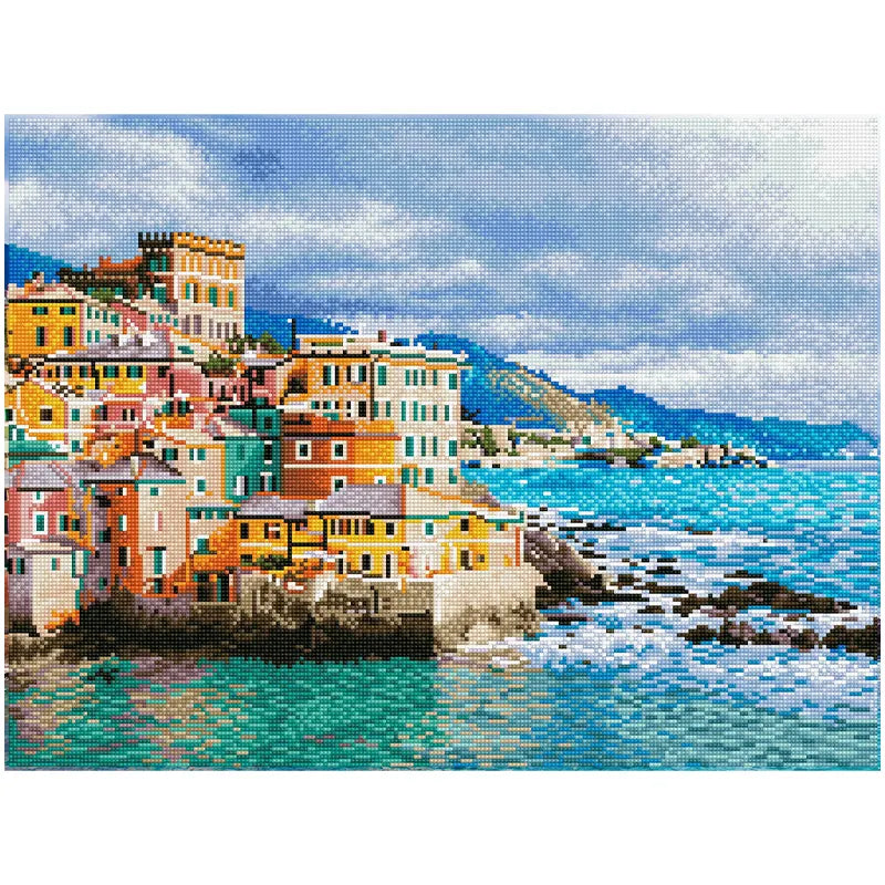 Seaside Village Escape – 24.8" x 18.5"