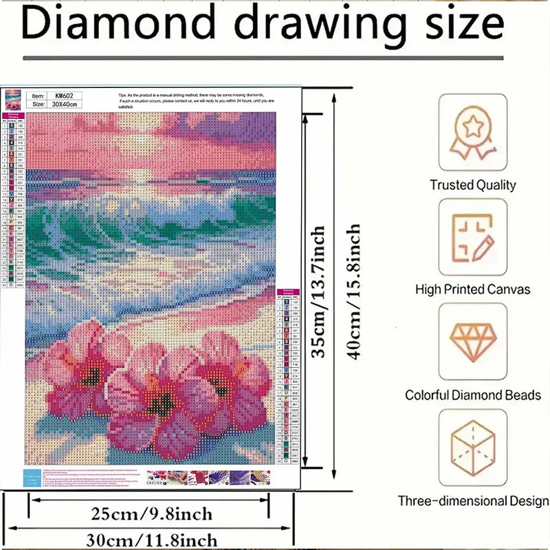 Coastal Blossom Breeze – 12.0" x 16.0"