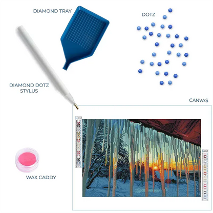 Winter Frost Art Diamond 18.5×12.2in