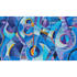 Blue Abstract Diamond Art 18.5×10.6in