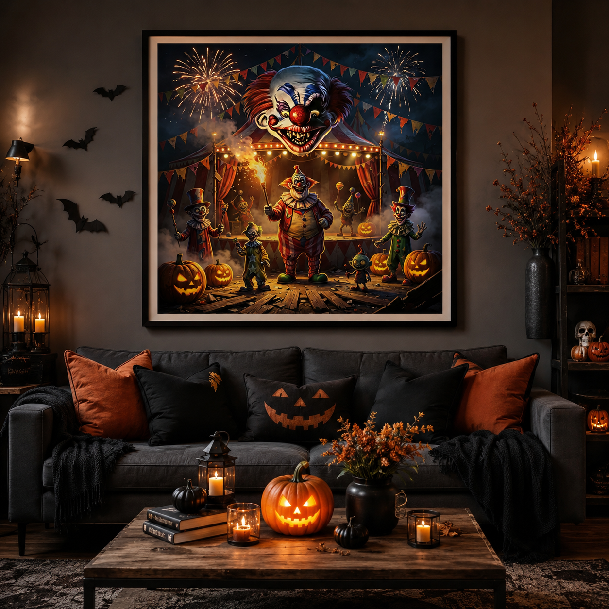Creepy Clown Carnival Diamond Painting Kit
