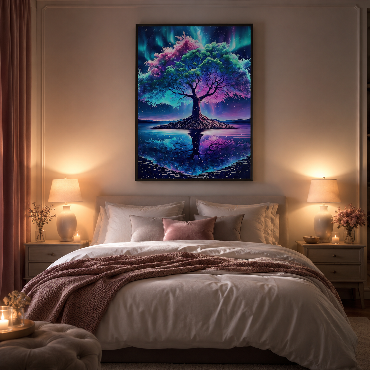 Aurora Dream Tree Wall Art FJ12-11.8"x 15.7&