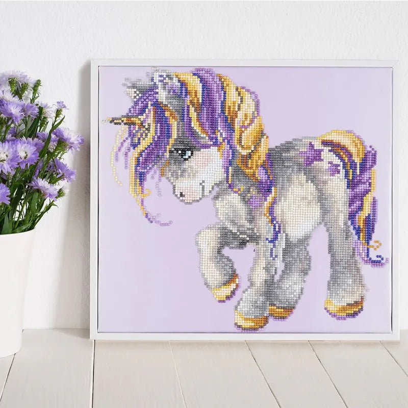 Starlit Unicorn Dream – 13.8" x 12.6"