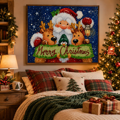 Merry Christmas Diamond Painting Kit-11.8" x 15.7"