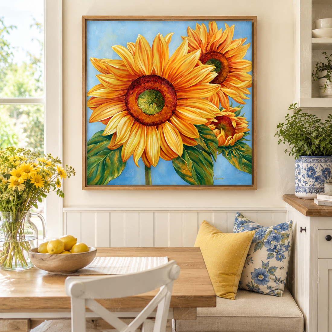 Sunflower Bloom Wall Art HH01—11.8&