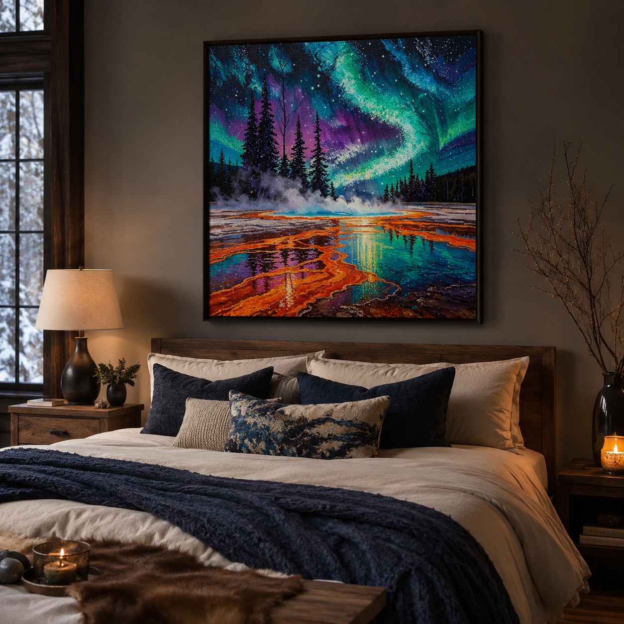 Aurora Hot Springs Wall Art FJ03—11.8&