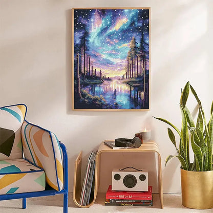 Celestial Aurora Reflections – 12.0" x 16.0"