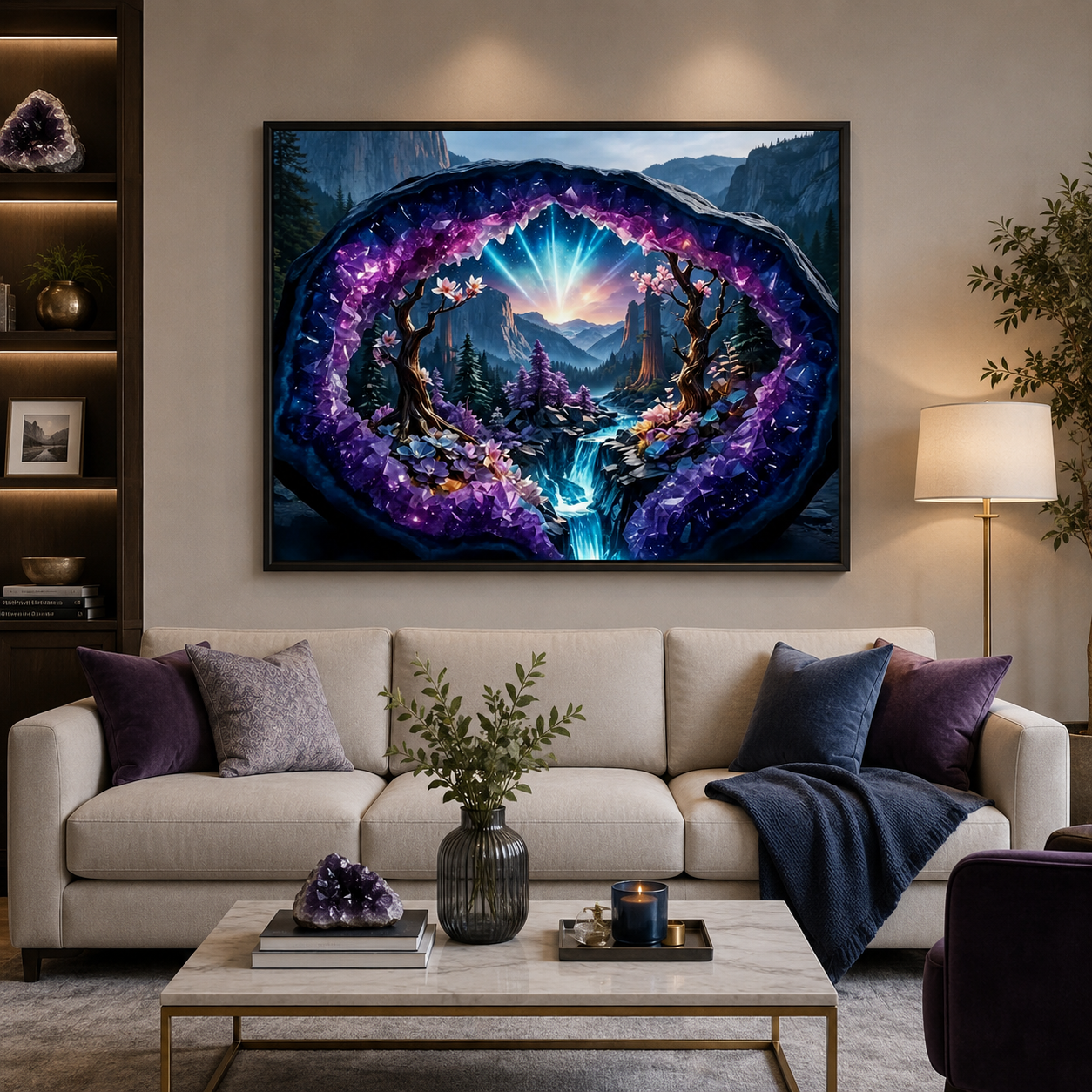 Crystal Mountain Fantasy Wall Art FJ04—11.8&