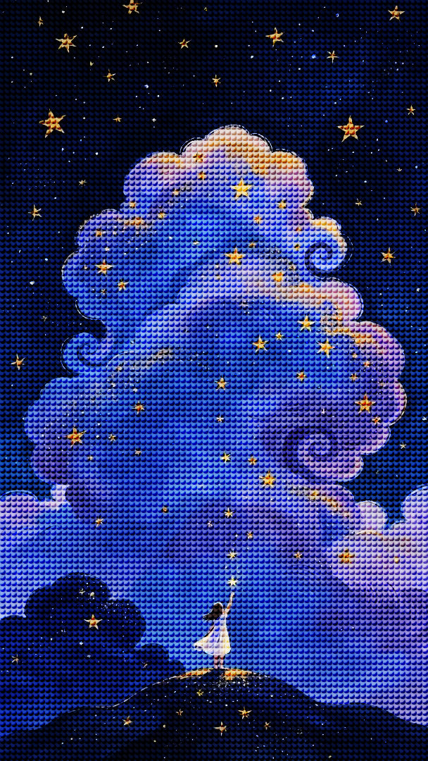 ✨ Starry Dream Cloud Diamond Painting-11.8‘-15.7’