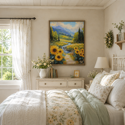 Sunflower Mountain Valley Wall Art FJ20-11.8"x 15.7&