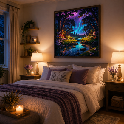 Enchanted Forest Stream Wall Art FJ05-11.8"x 15.7&