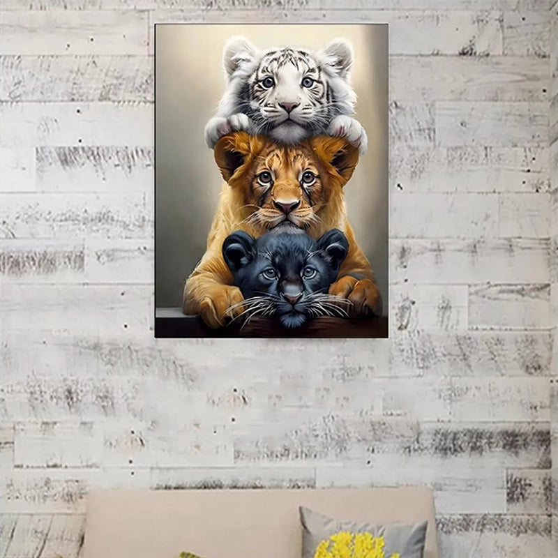 Majestic Tiger Diamond Art 11.8x15.8in