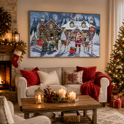 Christmas Winter Village Diamond Painting Kit-11.8" x 15.7"