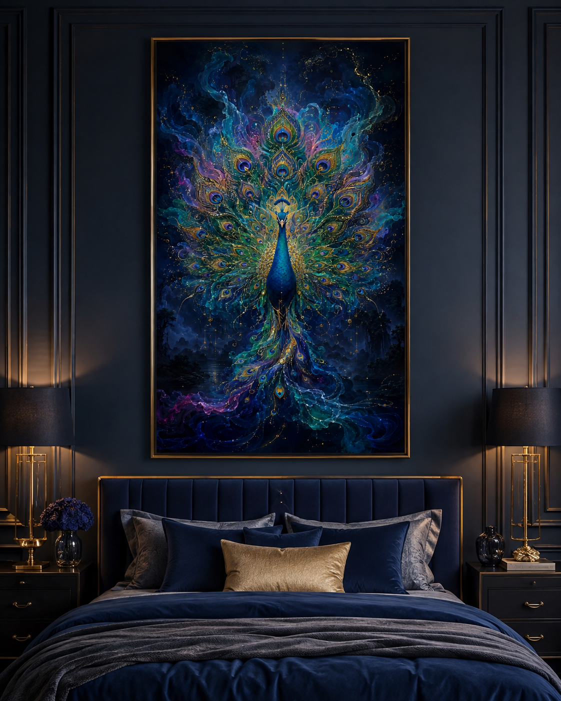 Elegant Peacock Diamond Painting Kit