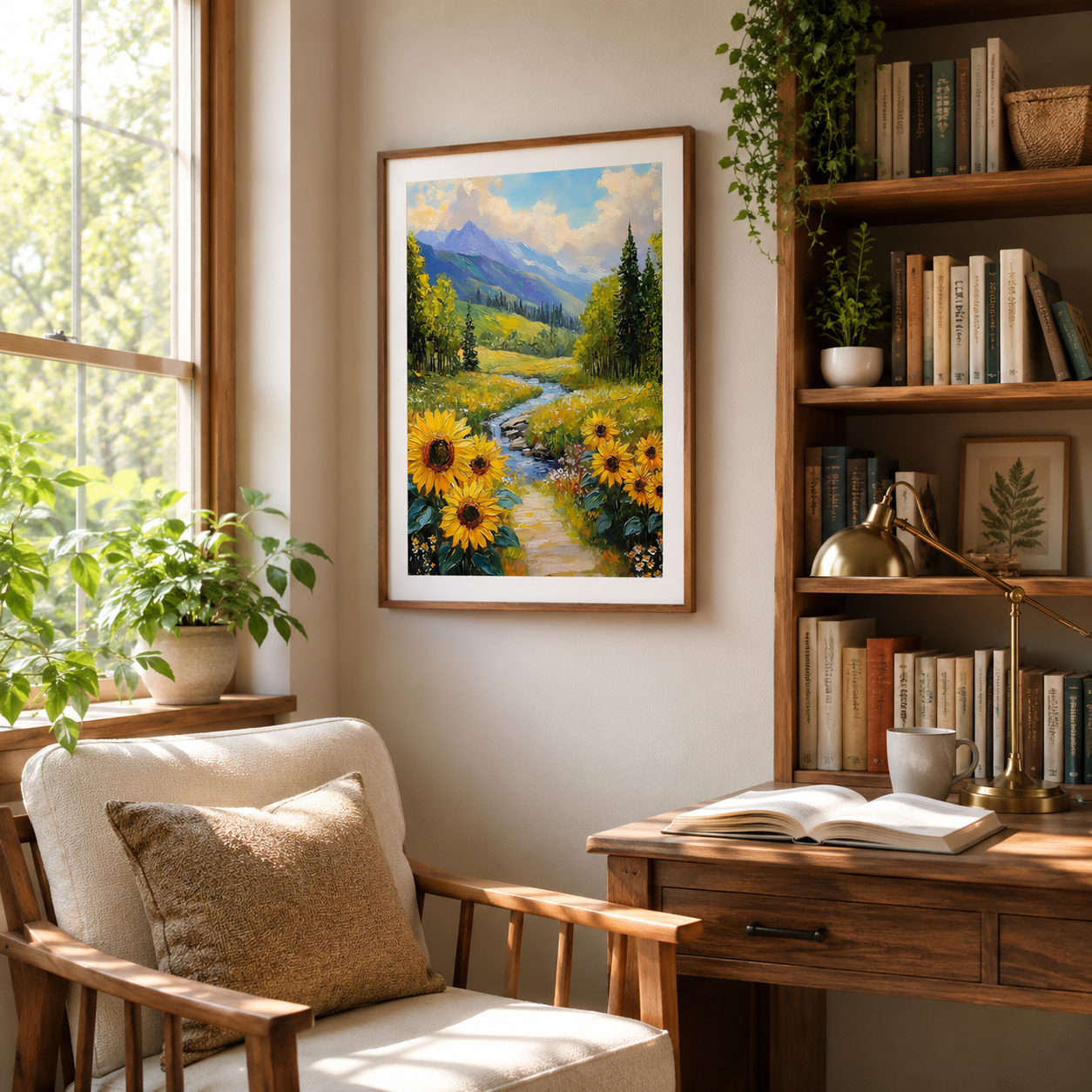 Sunflower Mountain Valley Wall Art FJ20-11.8"x 15.7&