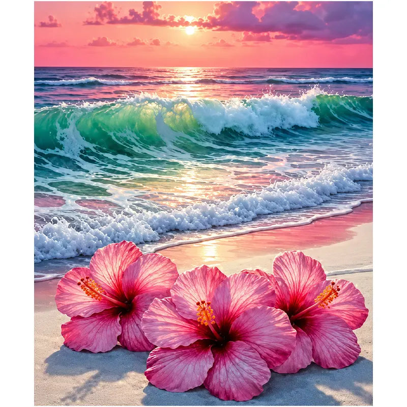 Coastal Blossom Breeze – 12.0" x 16.0"