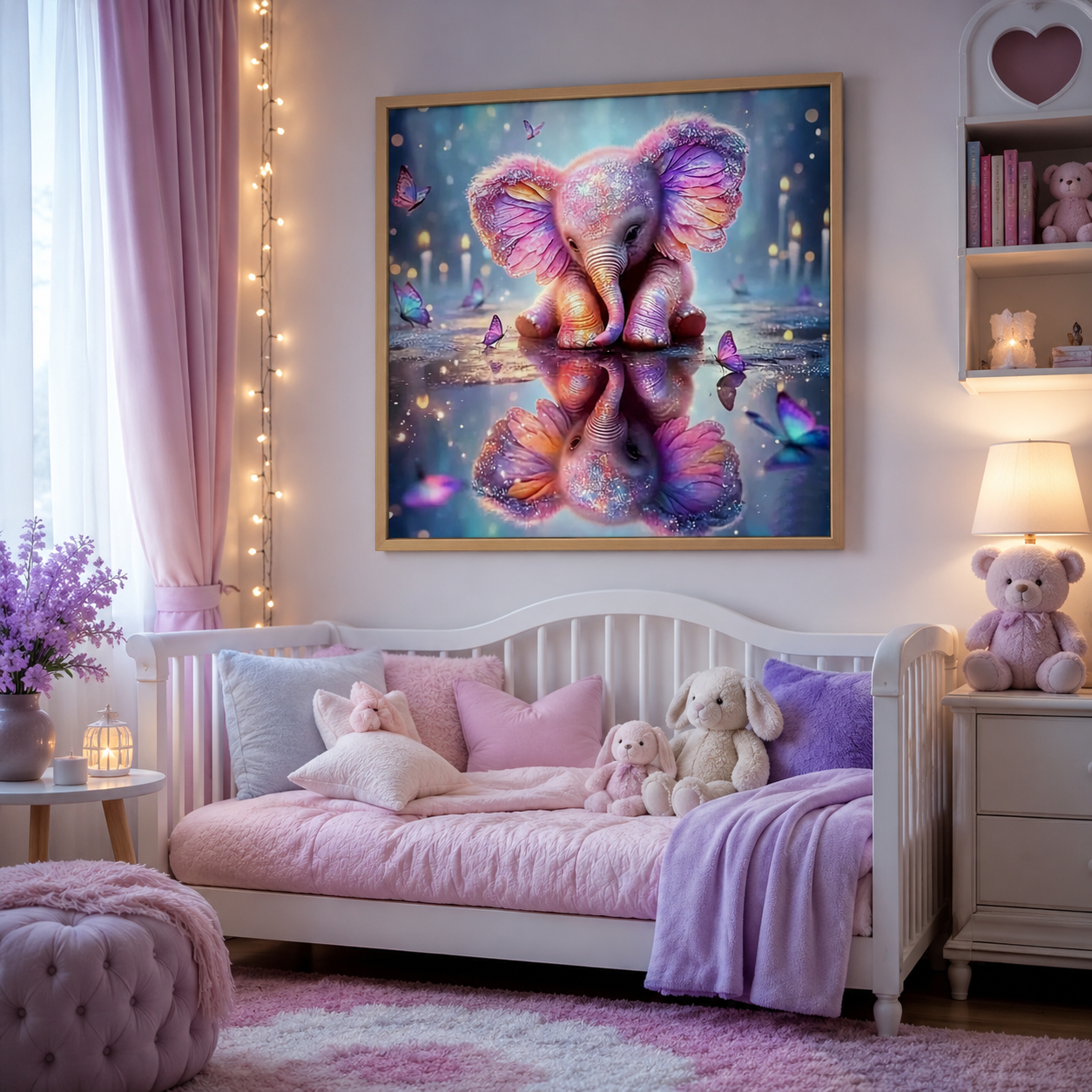Magical Baby Elephant Wall Art DW3-11.8&