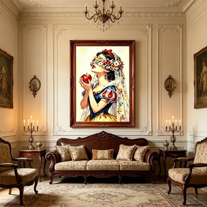 Fairy Tale Apple Princess Wall Art RW14-11.8"x 15.7&