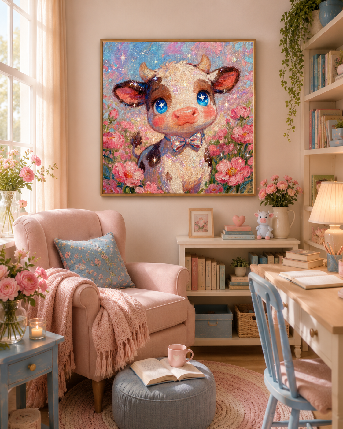 Cute Cow Diamond Painting Kit