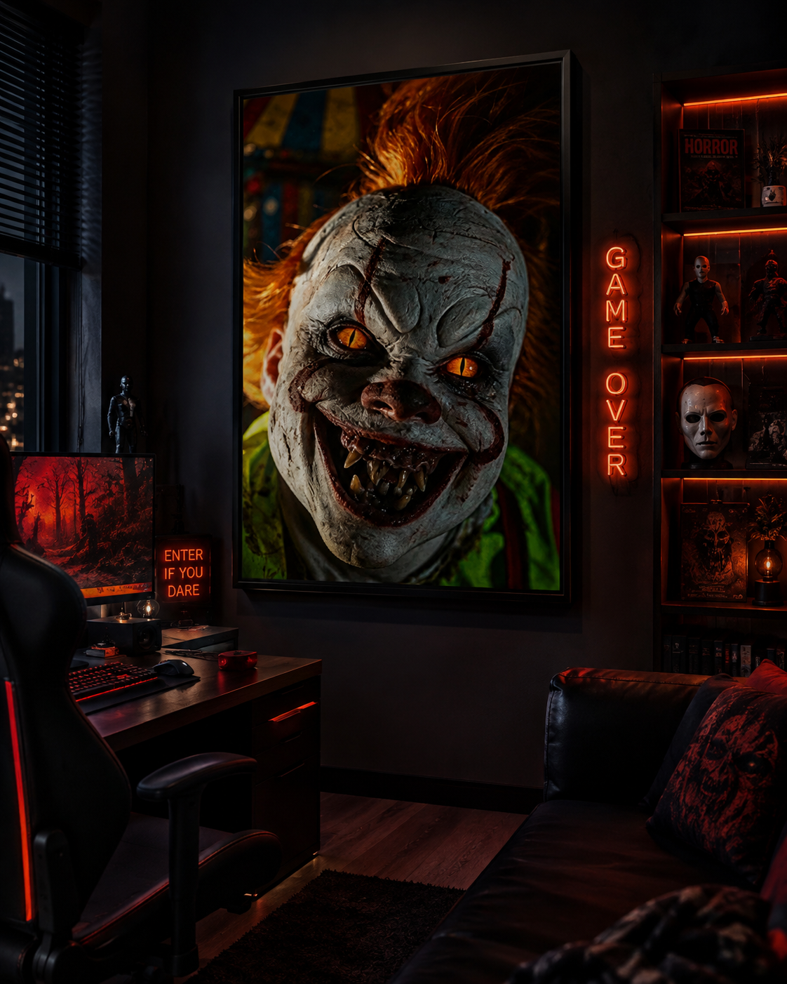 Evil Clown Horror Diamond Painting Kit