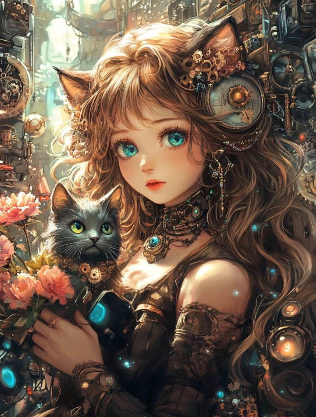 Steampunk Cat Girl Fantasy