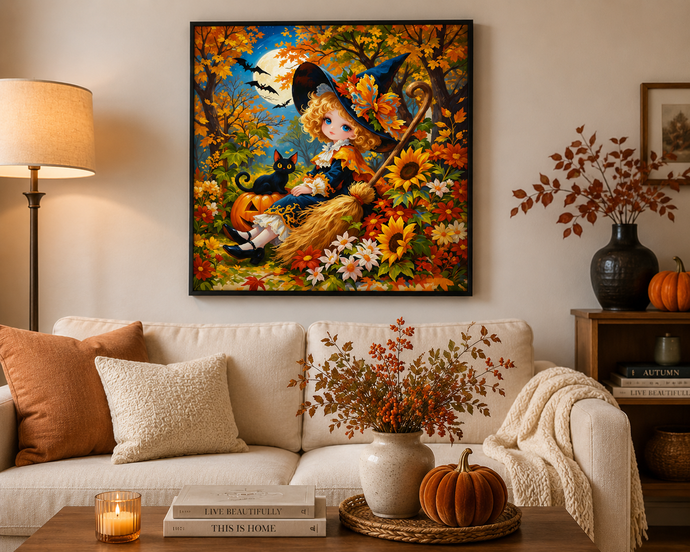 Halloween Witch Diamond Painting Kit-11.8" x 11.8"