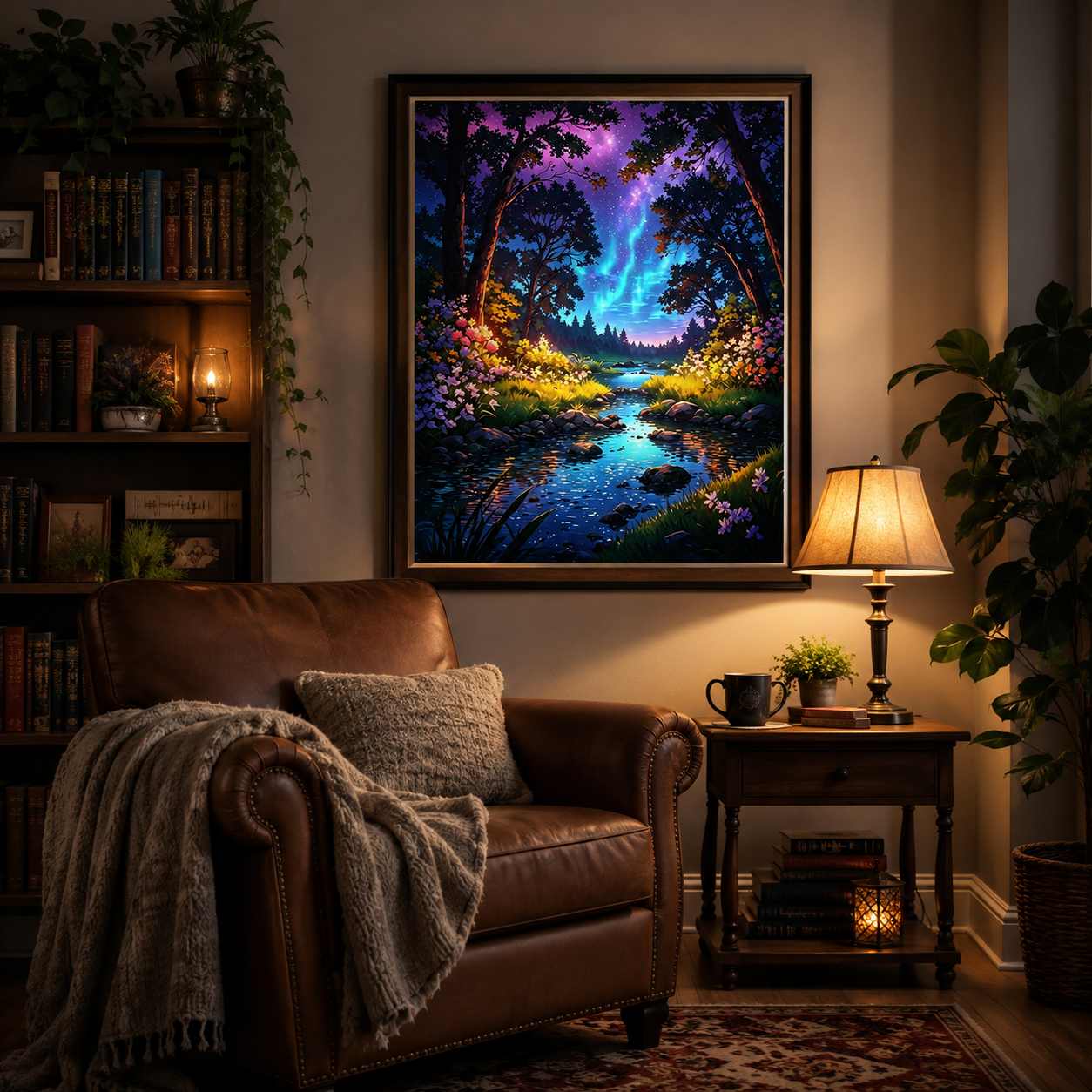 Enchanted Forest Stream Wall Art FJ05-11.8"x 15.7&