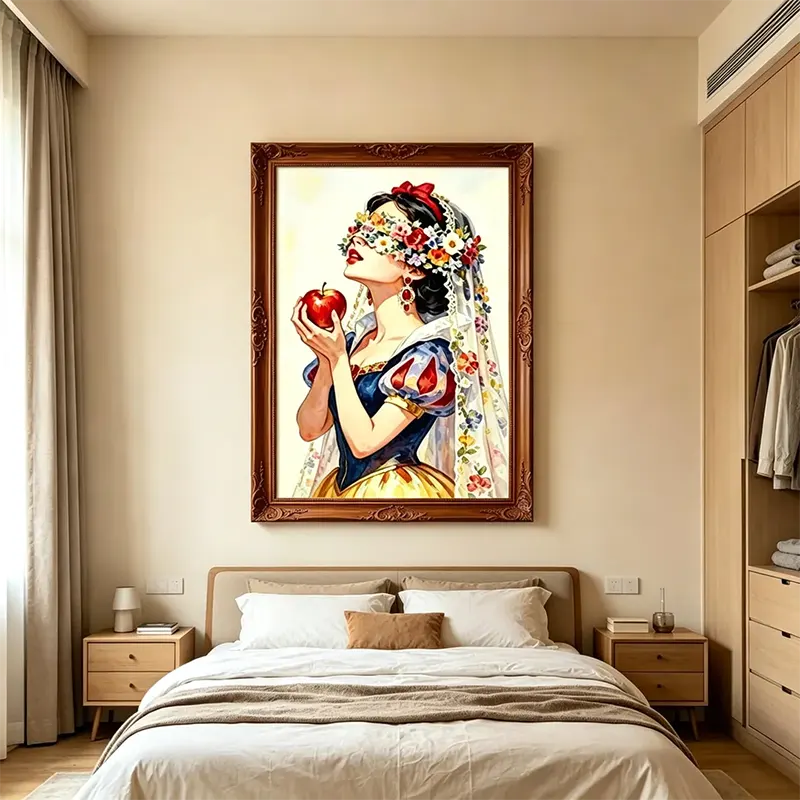Fairy Tale Apple Princess Wall Art RW14-11.8"x 15.7&