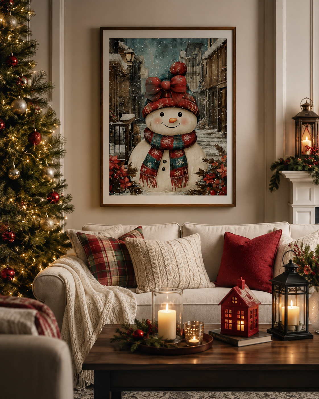 Christmas Snowman Diamond Painting Kit-11.8" x 15.7"