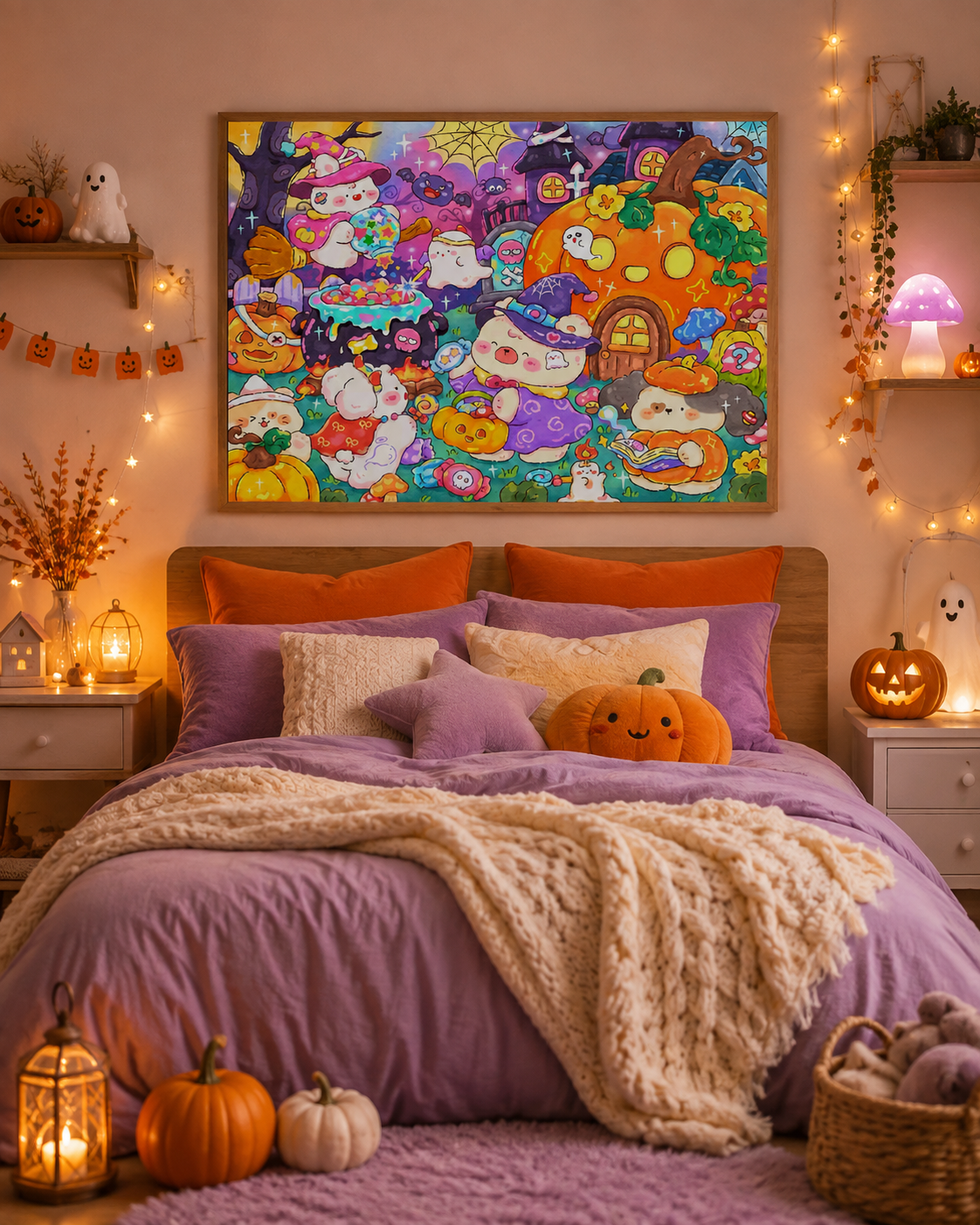 Cute Halloween Diamond Painting Kit-11.8" x 15.7"