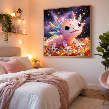 Magical Axolotl Wall Art DW14-11.8&