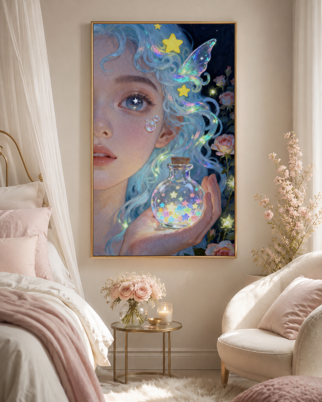 Celestial Fairy Star Potion Fantasy Wall Art ✨