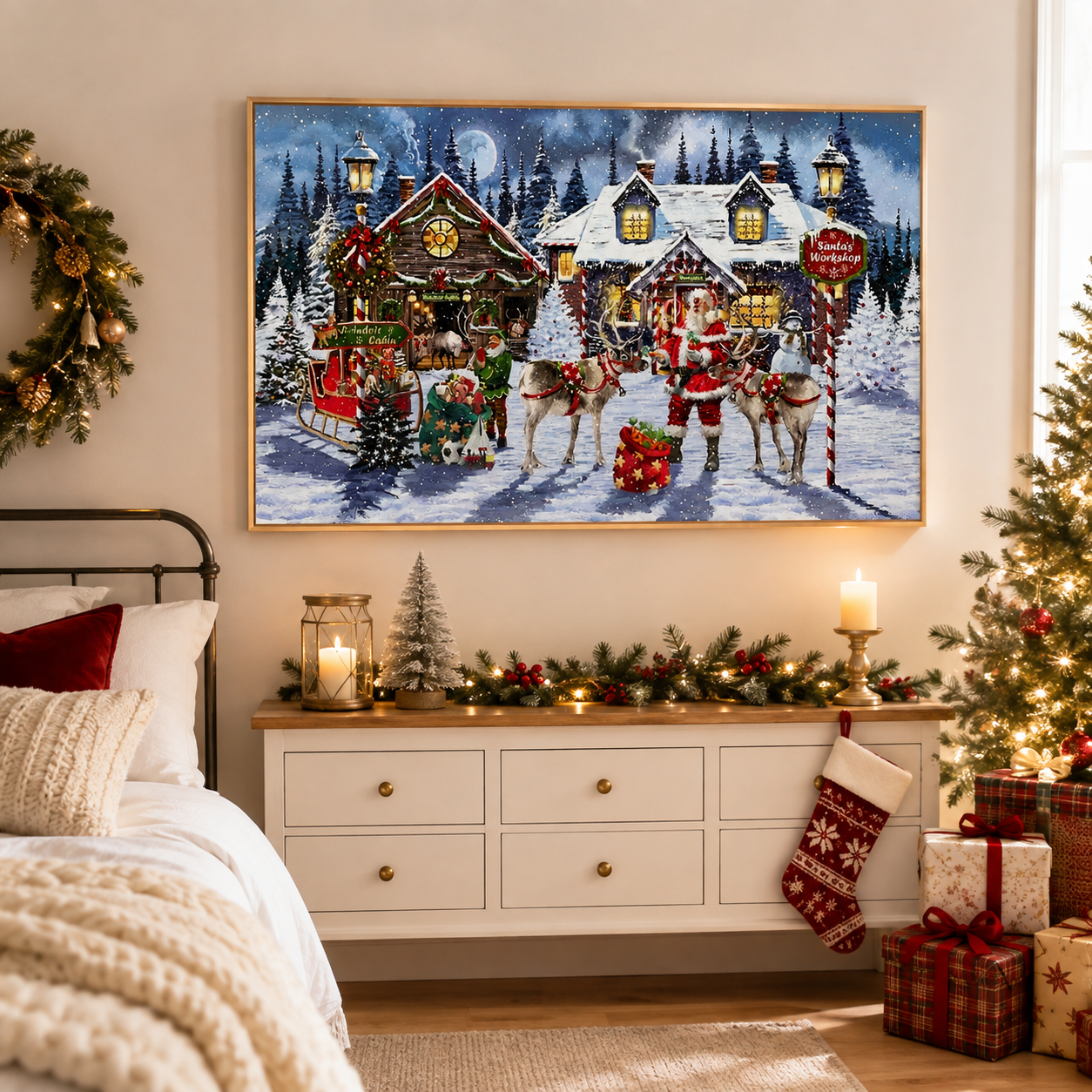 Christmas Winter Village Diamond Painting Kit-11.8" x 15.7"