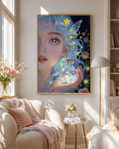Celestial Fairy Star Potion Fantasy Wall Art ✨