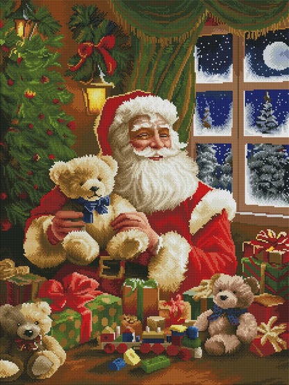 Santa Claus &amp; Teddy Bears Diamond Painting Kit-11.8" x 15.7"