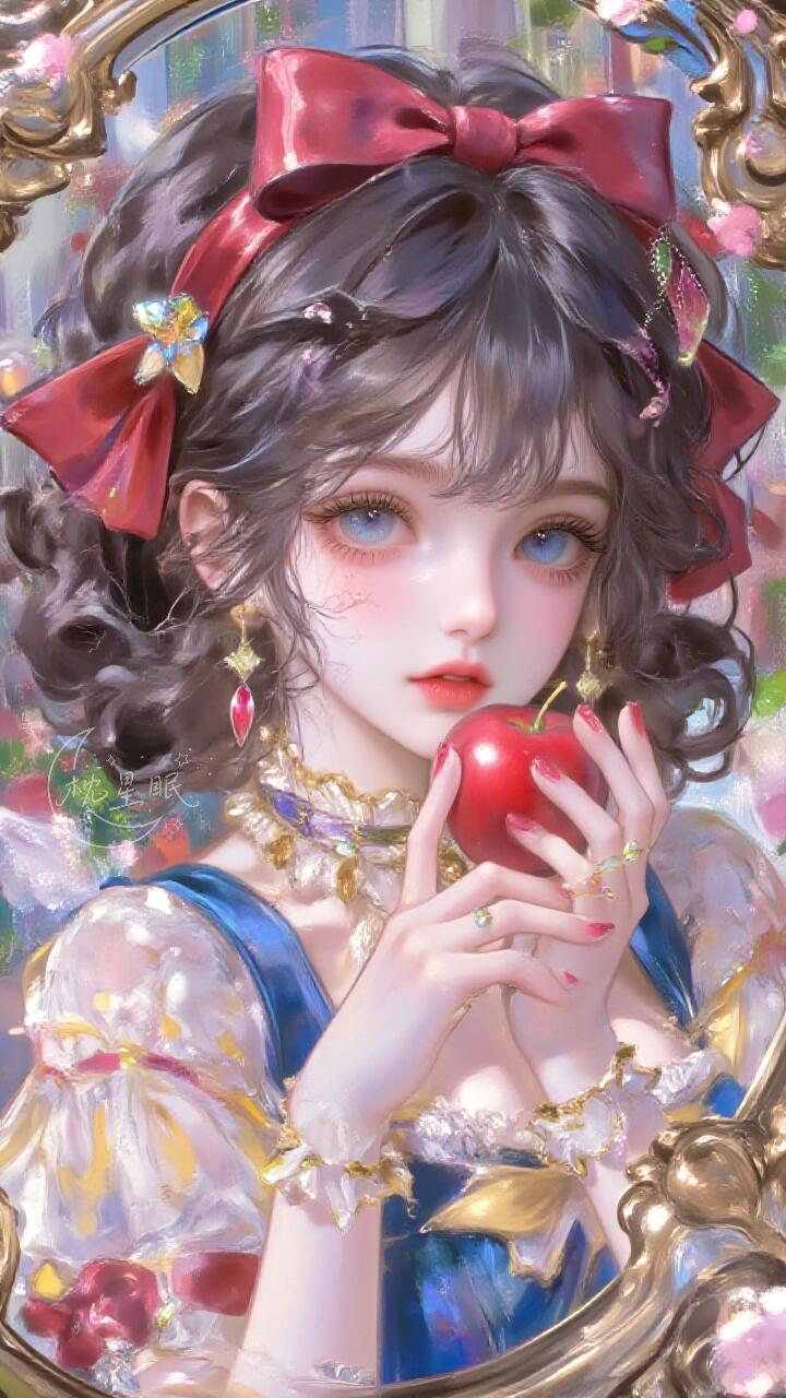Vintage Snow White Red Apple Princess