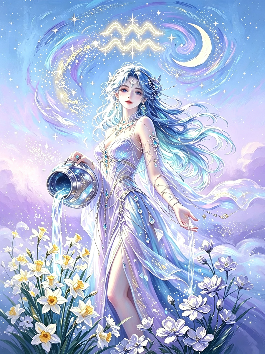 12 Zodiac Goddess Diamond Painting Kits – Fantasy Constellation DIY Crystal Wall Art