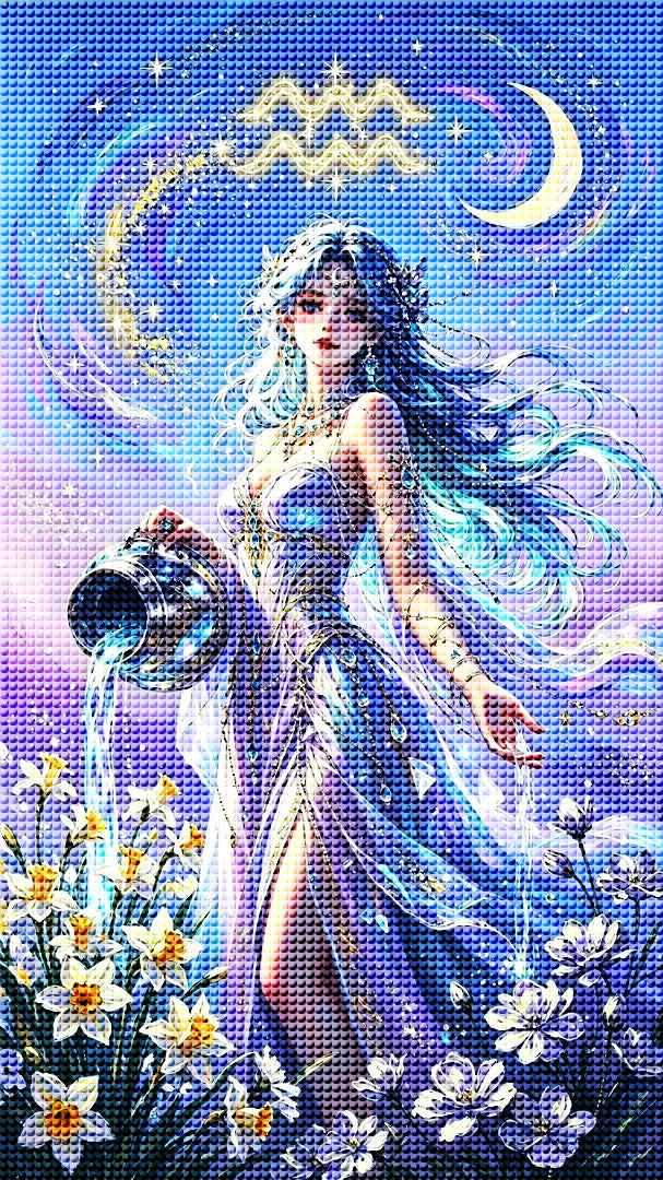 12 Zodiac Goddess Diamond Painting Kits – Fantasy Constellation DIY Crystal Wall Art