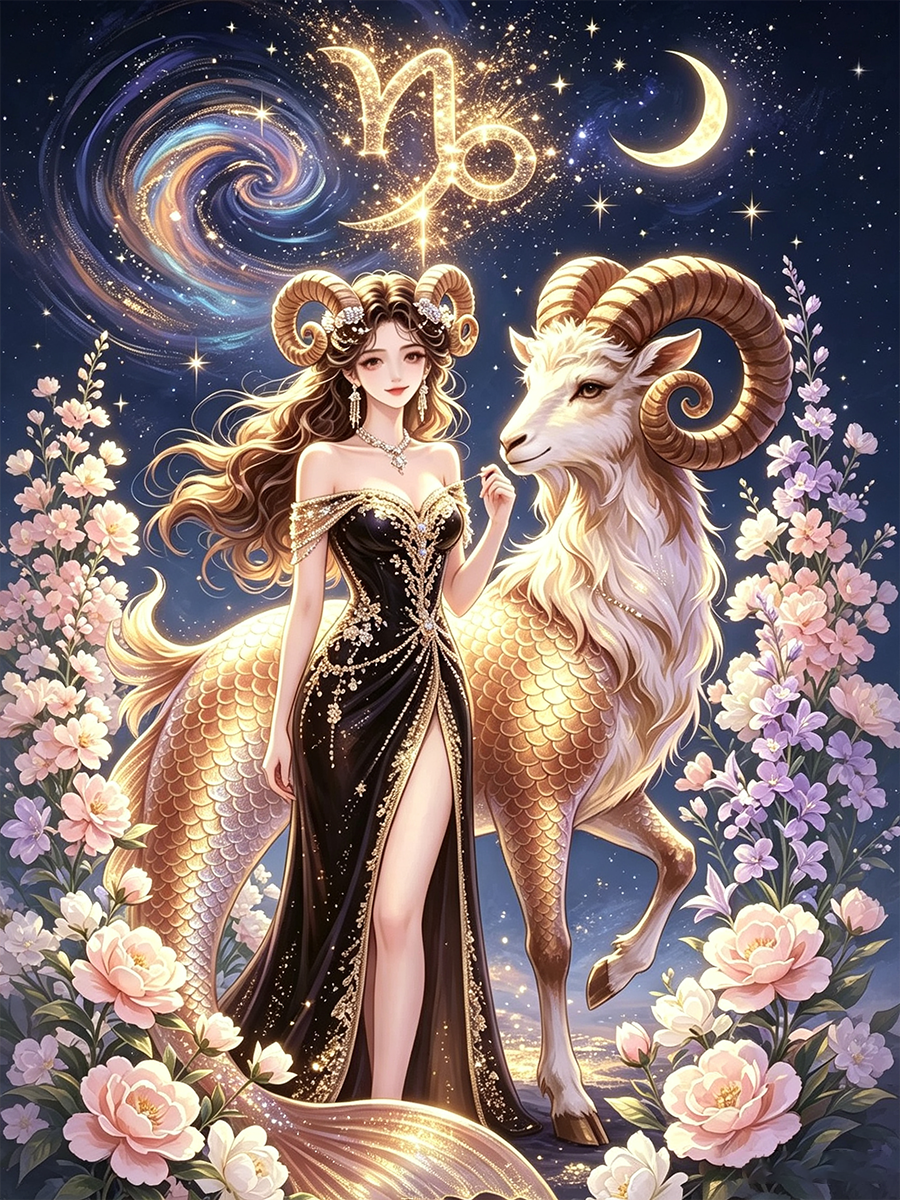 12 Zodiac Goddess Diamond Painting Kits – Fantasy Constellation DIY Crystal Wall Art