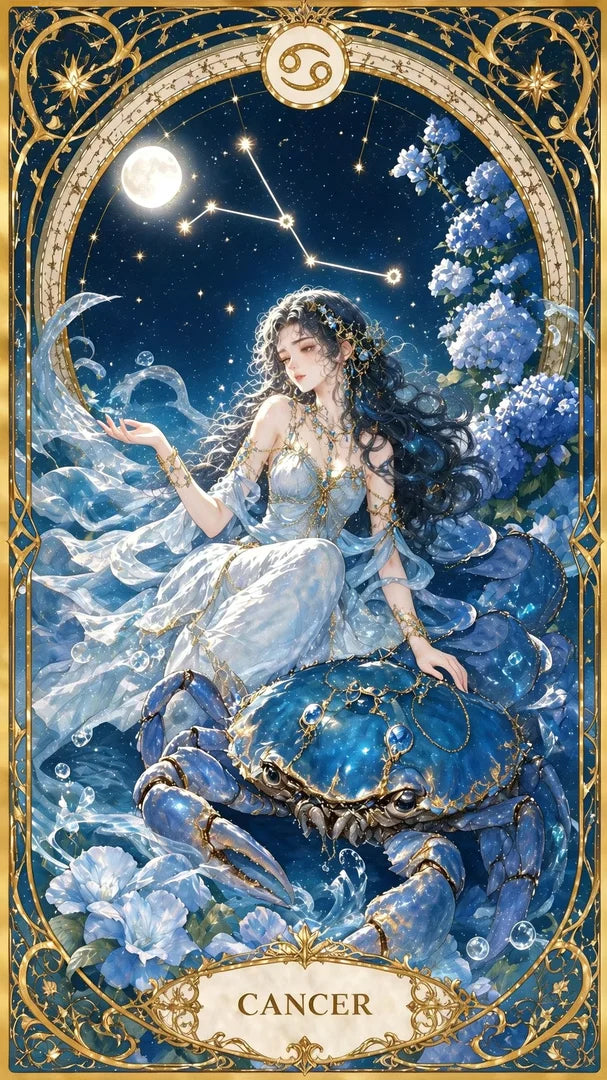 12 Zodiac Art Nouveau Diamond Painting Kits – Celestial Goddess Astrology Wall Art